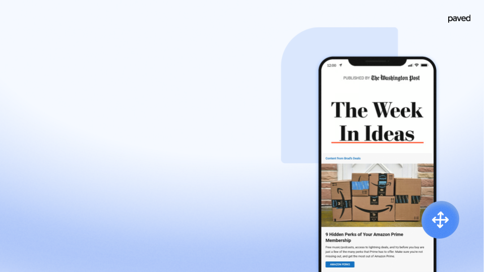 An newsletter ad in the Washington Post Newsletter